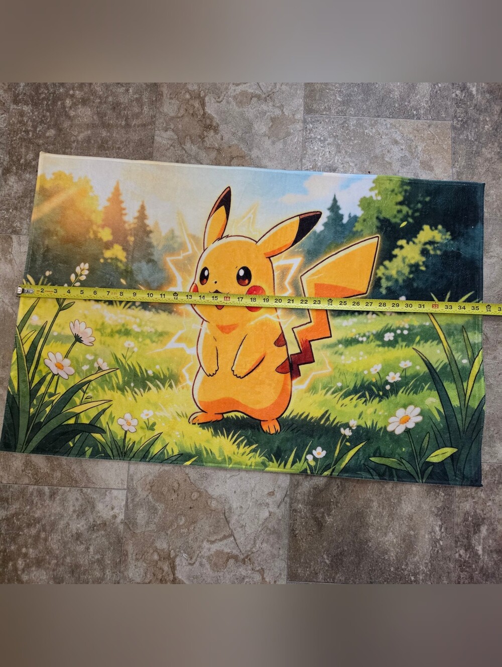 Pikachu Desk Mat / Rug - Picture 2 of 4